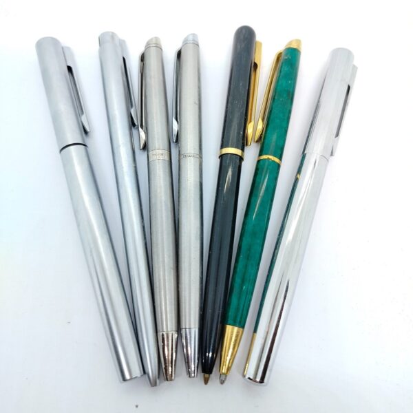 Bargain Vintage Lot of 7 Waterman Fountain and Ballpoint Pen / Made in France