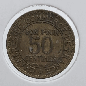 عملة فرنسا 1923 فئة 50 سنتًا