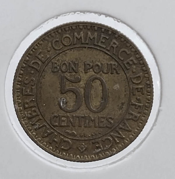 عملة فرنسا 1923 فئة 50 سنتًا