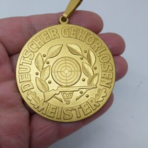 ألمانيا، الرماية، القناص، ميدالية 1975 Deutscher Gehorlosen Meister بقطر 6.5 سم