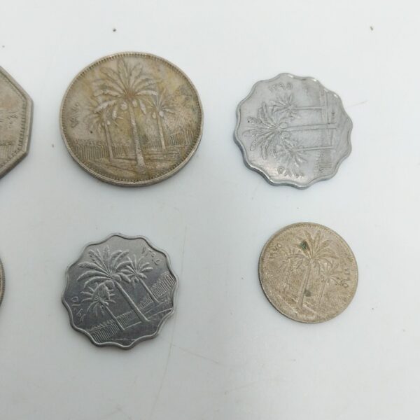 Iraq Coins Lot of 6 coins ,5,10,25,50,100,250 Fils ,1970-1980 USED - Image 7
