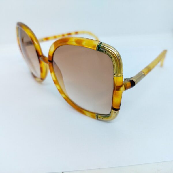 VINTAGE DESIGNER TED LAPIDUS SUNGLASSES, Glasses BROWN GOLDEN FRAME, UNIQUE! - Image 2