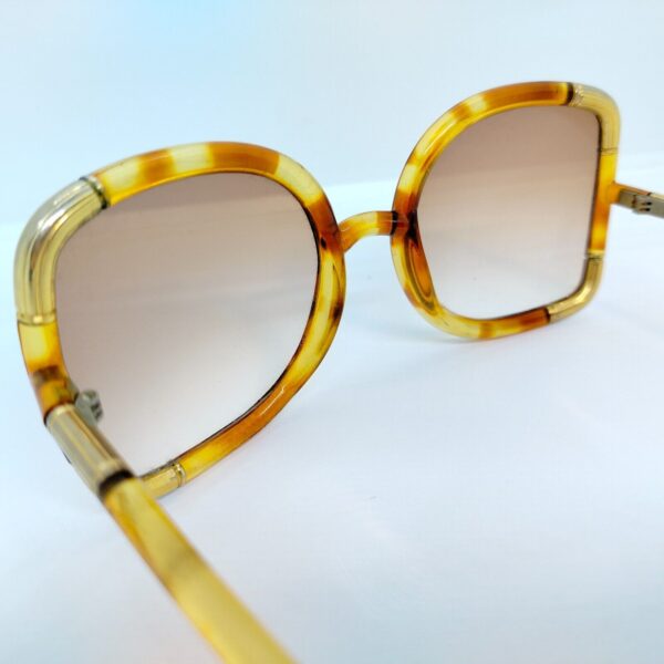 VINTAGE DESIGNER TED LAPIDUS SUNGLASSES, Glasses BROWN GOLDEN FRAME, UNIQUE! - Image 4