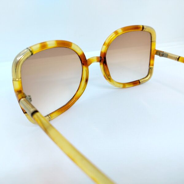 VINTAGE DESIGNER TED LAPIDUS SUNGLASSES, Glasses BROWN GOLDEN FRAME, UNIQUE! - Image 5
