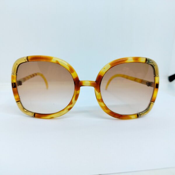 VINTAGE DESIGNER TED LAPIDUS SUNGLASSES, Glasses BROWN GOLDEN FRAME, UNIQUE!