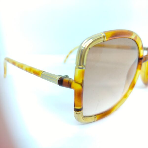 VINTAGE DESIGNER TED LAPIDUS SUNGLASSES, Glasses BROWN GOLDEN FRAME, UNIQUE! - Image 7