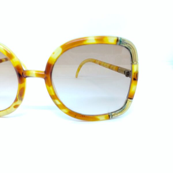 VINTAGE DESIGNER TED LAPIDUS SUNGLASSES, Glasses BROWN GOLDEN FRAME, UNIQUE! - Image 8