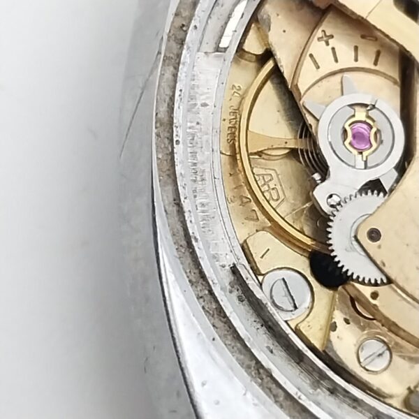 ⁦ساعة Enicar AR 1147 أوتوماتيكية عتيقة، سويسرية، 4 تصليحات، توازن جيد، 36 مم، رقم 11586⁩ - الصورة ⁦7⁩
