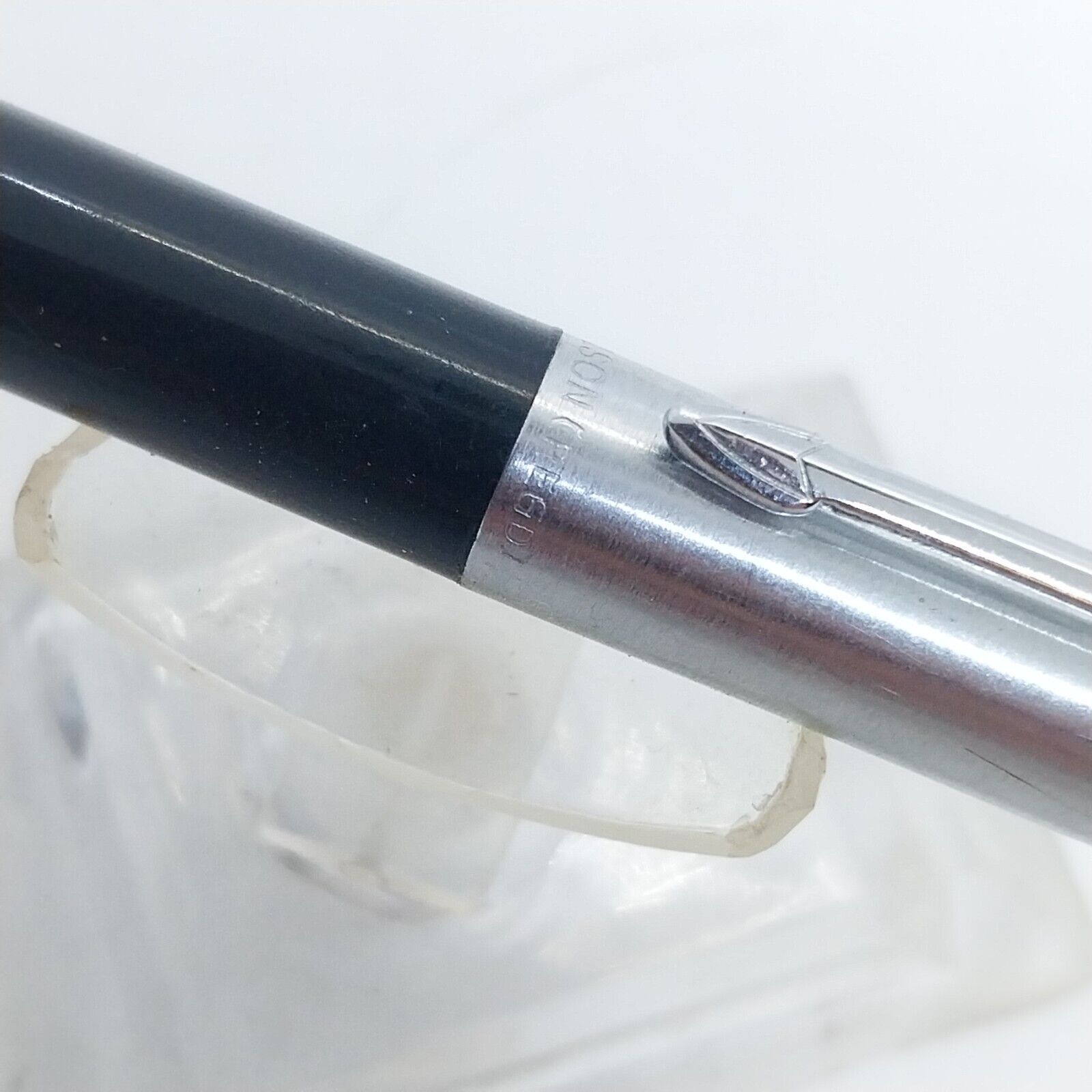 Vintage Black Color Wilson (Jotter style)Ballpoint Pen ,USA ,Brass Thread #11828 - Image 3