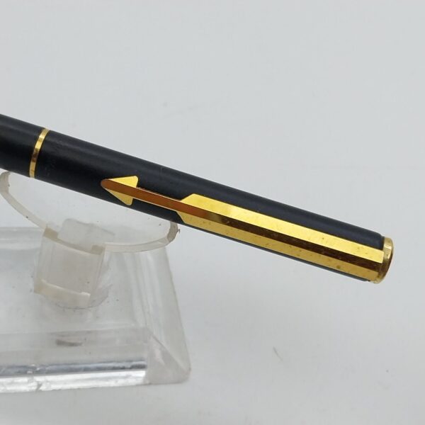 Vintage Black Laquer Parker Arrow Ballpoint Pen, France PL=1987 #11556 - Image 3
