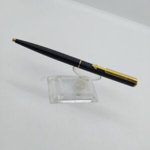 Vintage Black Laquer Parker Arrow Ballpoint Pen, France PL=1987 #11556