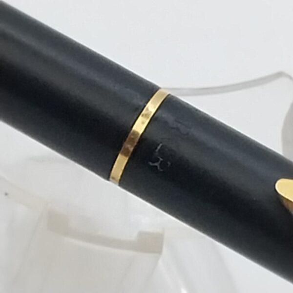 Vintage Black Laquer Parker Arrow Ballpoint Pen, France PL=1987 #11556 - Image 7