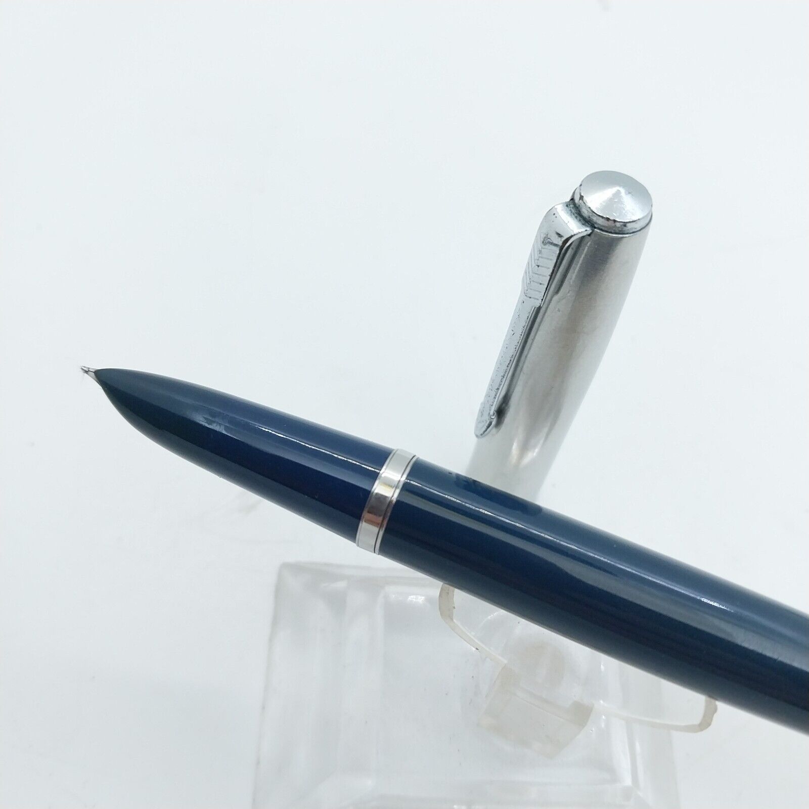 ⁦قلم حبر جاف باركر 21 من فينتاج مينت، رأس F، لون أزرق داكن، رقم الولايات المتحدة الأمريكية 11528⁩ - الصورة ⁦2⁩