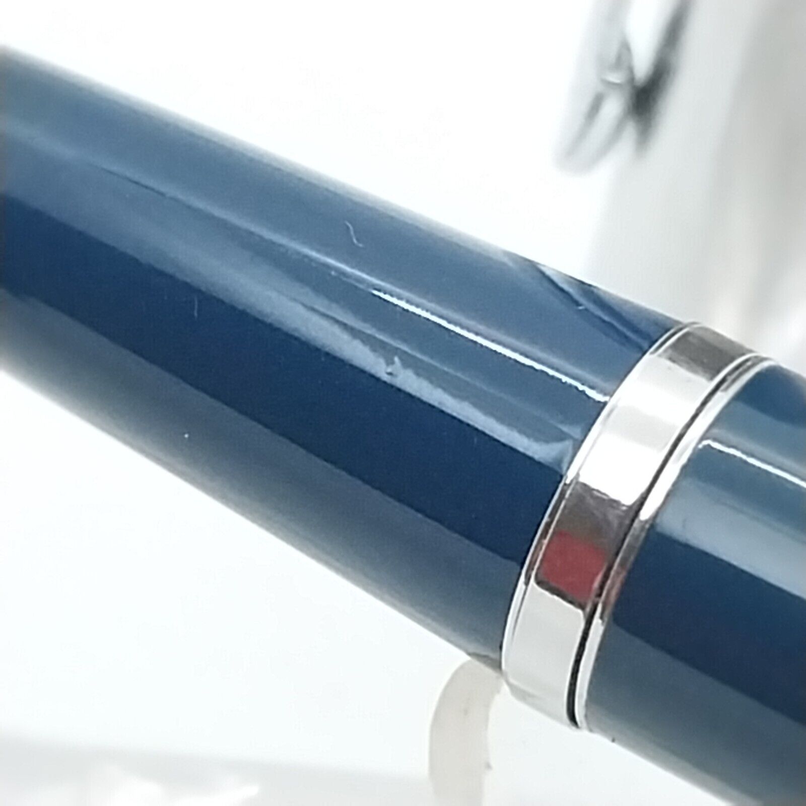 ⁦قلم حبر جاف باركر 21 من فينتاج مينت، رأس F، لون أزرق داكن، رقم الولايات المتحدة الأمريكية 11528⁩ - الصورة ⁦8⁩