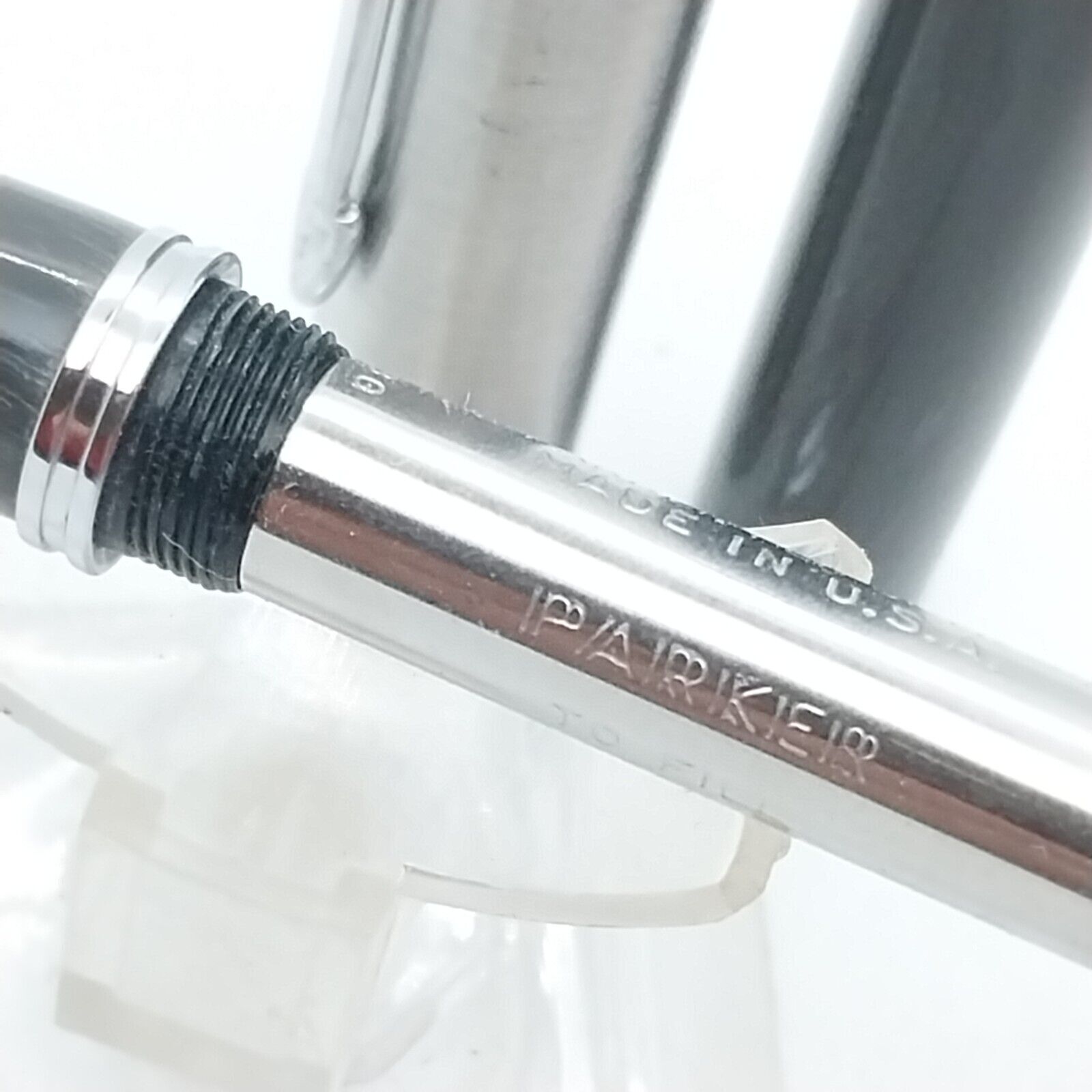 ⁦قلم حبر جاف باركر 21 من فينتاج مينت، رأس F، لون رمادي، رقم الولايات المتحدة الأمريكية 11529⁩ - الصورة ⁦13⁩