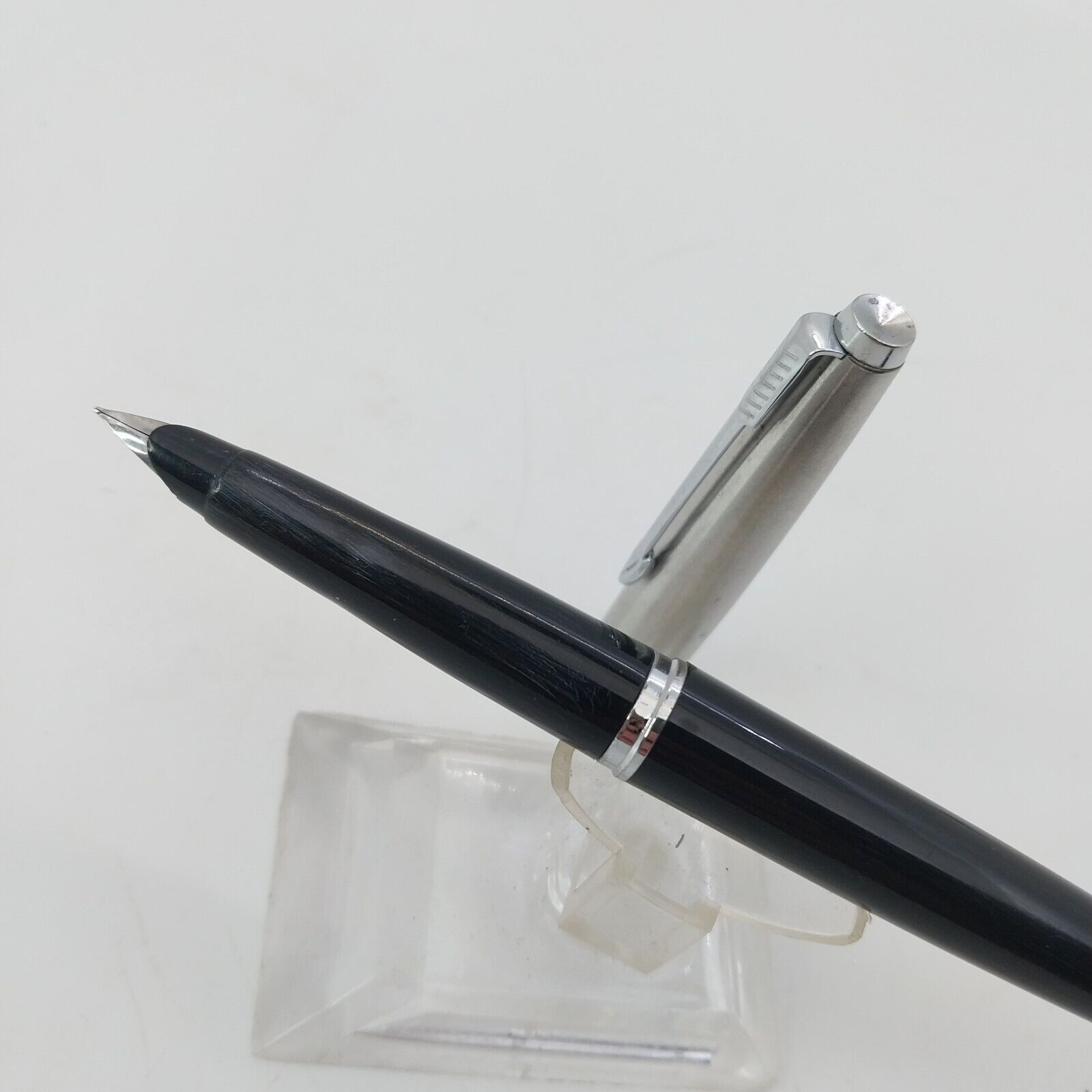 ⁦قلم حبر جاف باركر 45 من فينتاج مينت، الولايات المتحدة الأمريكية، رأس F، لون أسود، رقم 11496⁩ - الصورة ⁦2⁩