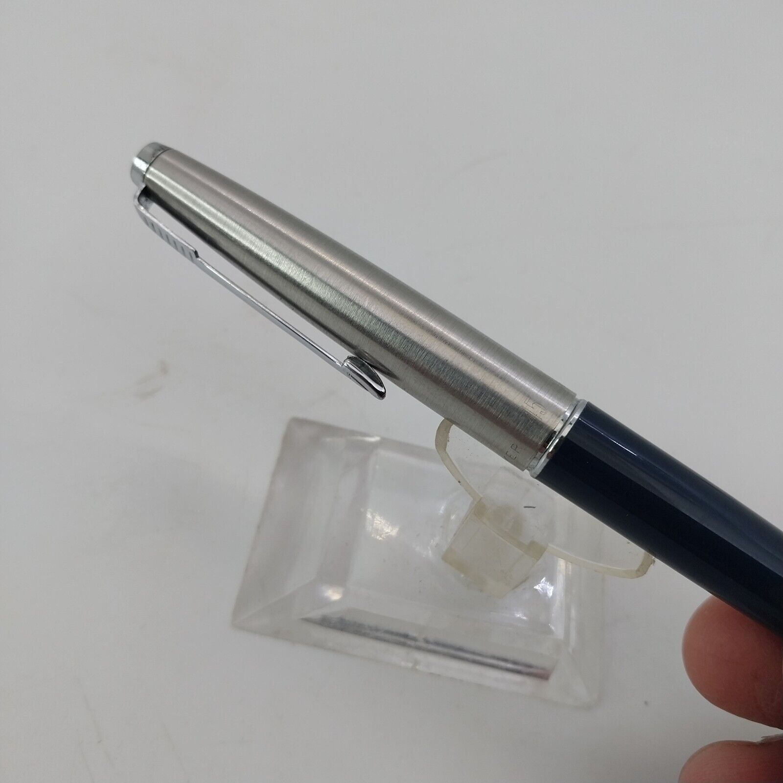 ⁦قلم حبر جاف باركر 45 من فينتاج مينت، الولايات المتحدة الأمريكية، رأس متوسط، لون أزرق داكن، رقم 11492⁩ - الصورة ⁦13⁩