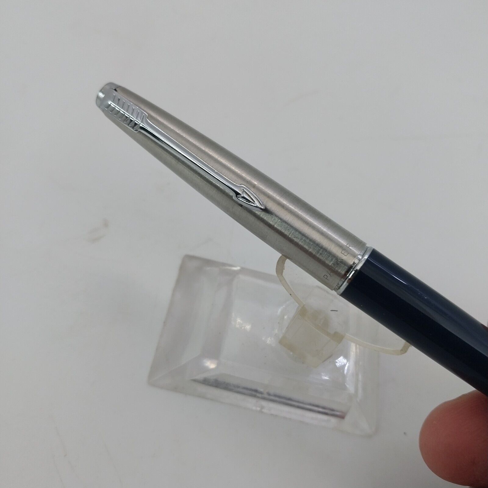 ⁦قلم حبر جاف باركر 45 من فينتاج مينت، الولايات المتحدة الأمريكية، رأس متوسط، لون أزرق داكن، رقم 11492⁩ - الصورة ⁦14⁩