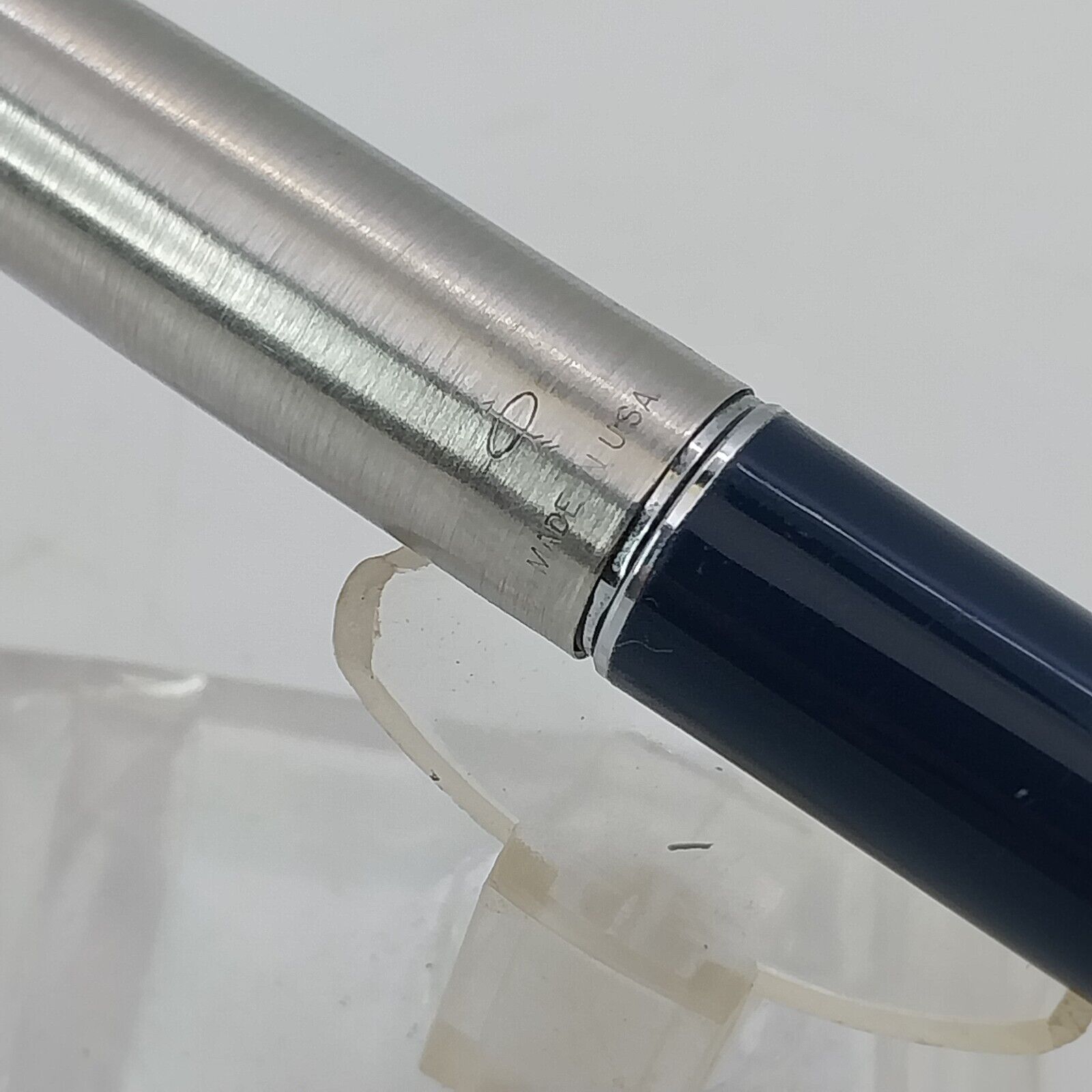 ⁦قلم حبر جاف باركر 45 من فينتاج مينت، الولايات المتحدة الأمريكية، رأس متوسط، لون أزرق داكن، رقم 11492⁩ - الصورة ⁦18⁩