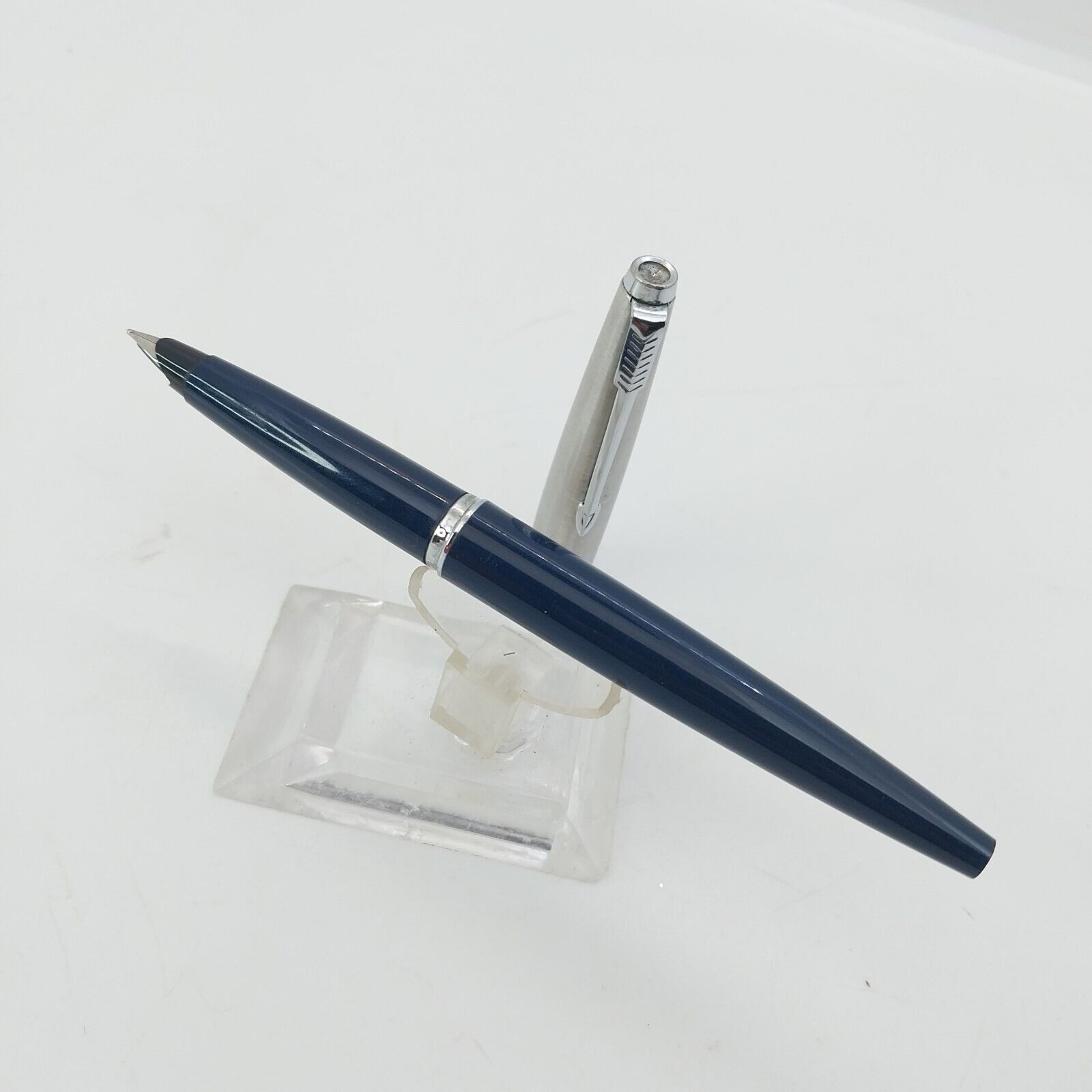 قلم حبر جاف باركر 45 من فينتاج مينت، الولايات المتحدة الأمريكية، رأس متوسط، لون أزرق داكن، رقم 11492