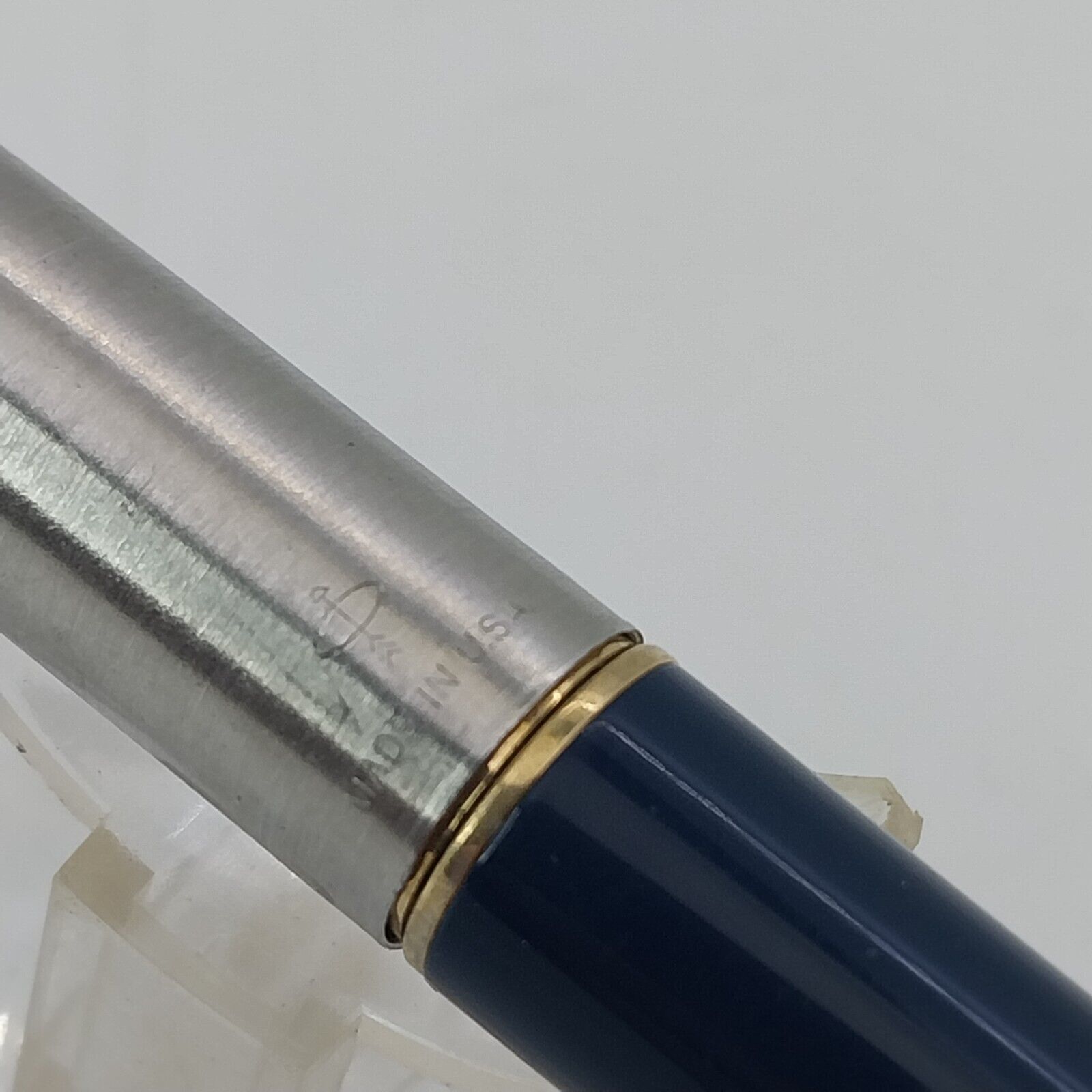 ⁦قلم حبر جاف باركر 45 من فينتاج مينت، الولايات المتحدة الأمريكية، رأس متوسط، لون أزرق داكن، رقم 11493⁩ - الصورة ⁦14⁩