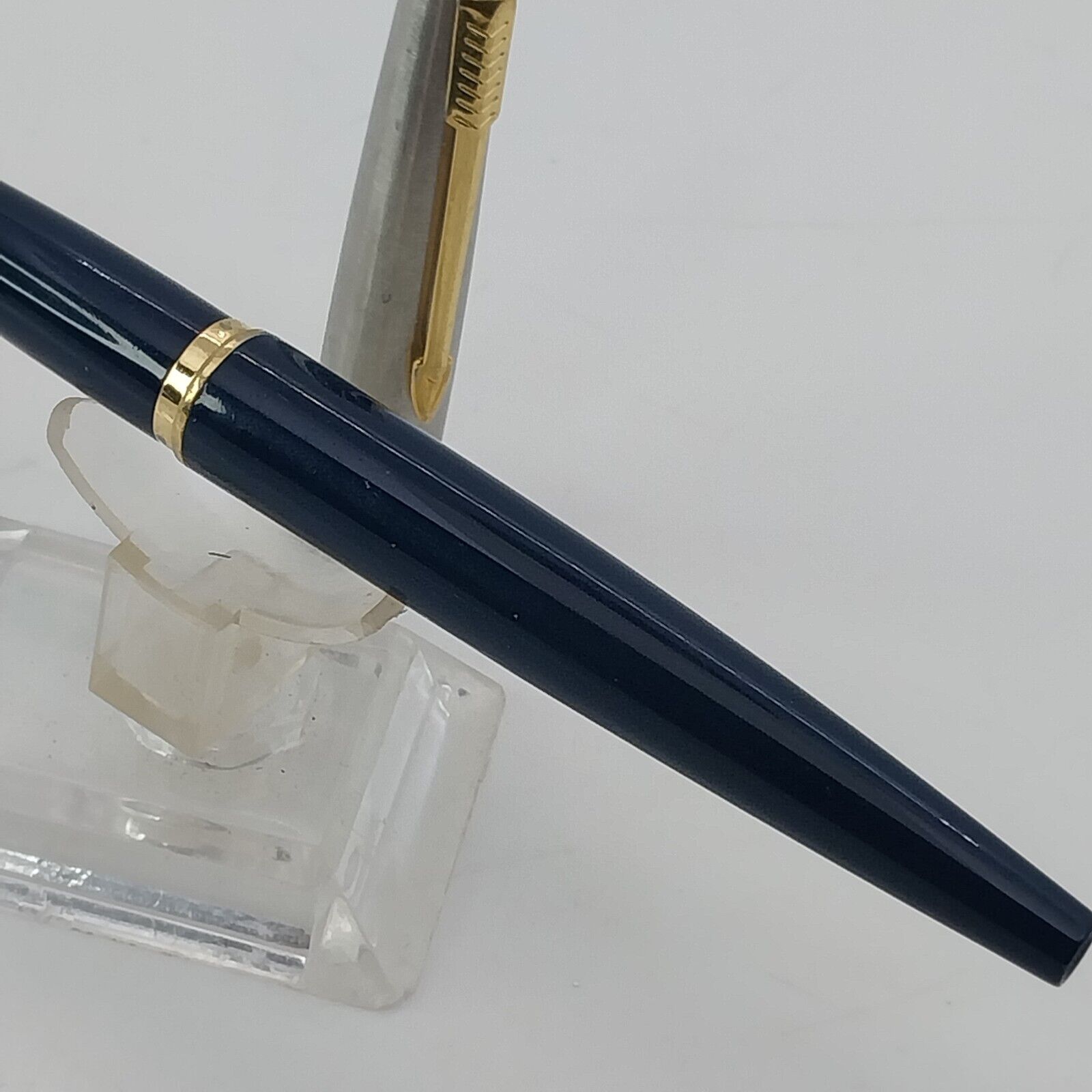 ⁦قلم حبر جاف باركر 45 من فينتاج مينت، الولايات المتحدة الأمريكية، رأس متوسط، لون أزرق داكن، رقم 11493⁩ - الصورة ⁦9⁩