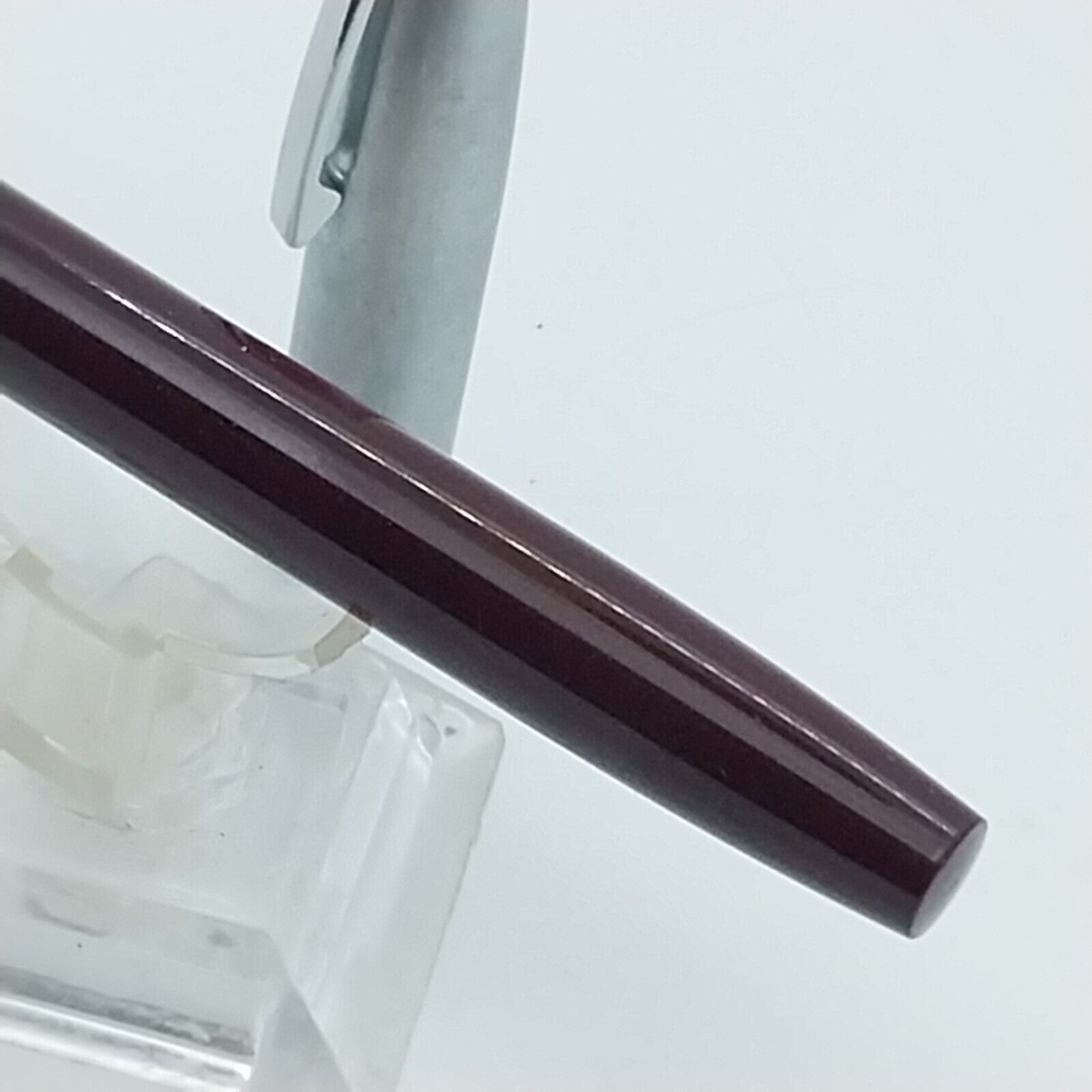 ⁦قلم حبر جاف عتيق من ماركة شيفر إمبريال بلون بورجوندي، رأس F، الولايات المتحدة الأمريكية رقم 11544⁩ - الصورة ⁦8⁩