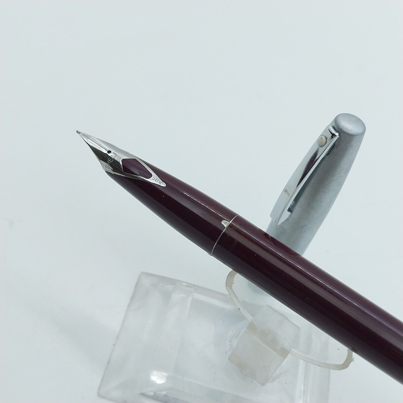 Vintage Mint Sheaffer Imperial Burgundy Color Fountain Pen ,F Nib , USA #11545 - Image 2