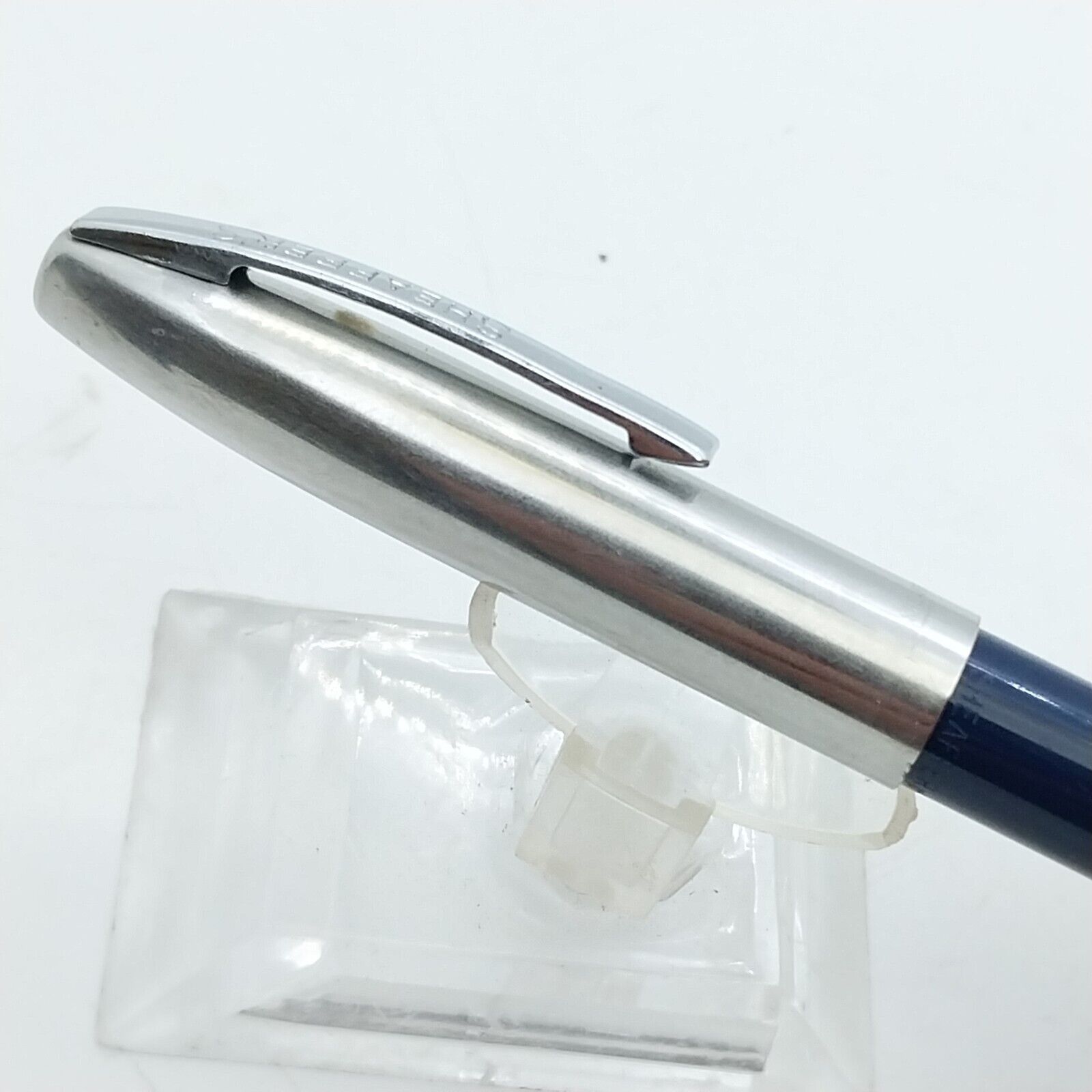 ⁦قلم حبر جاف إمبريال تاتش داون من شيفر مينت فينتاج، لون أزرق داكن، الولايات المتحدة الأمريكية رقم 11517⁩ - الصورة ⁦12⁩