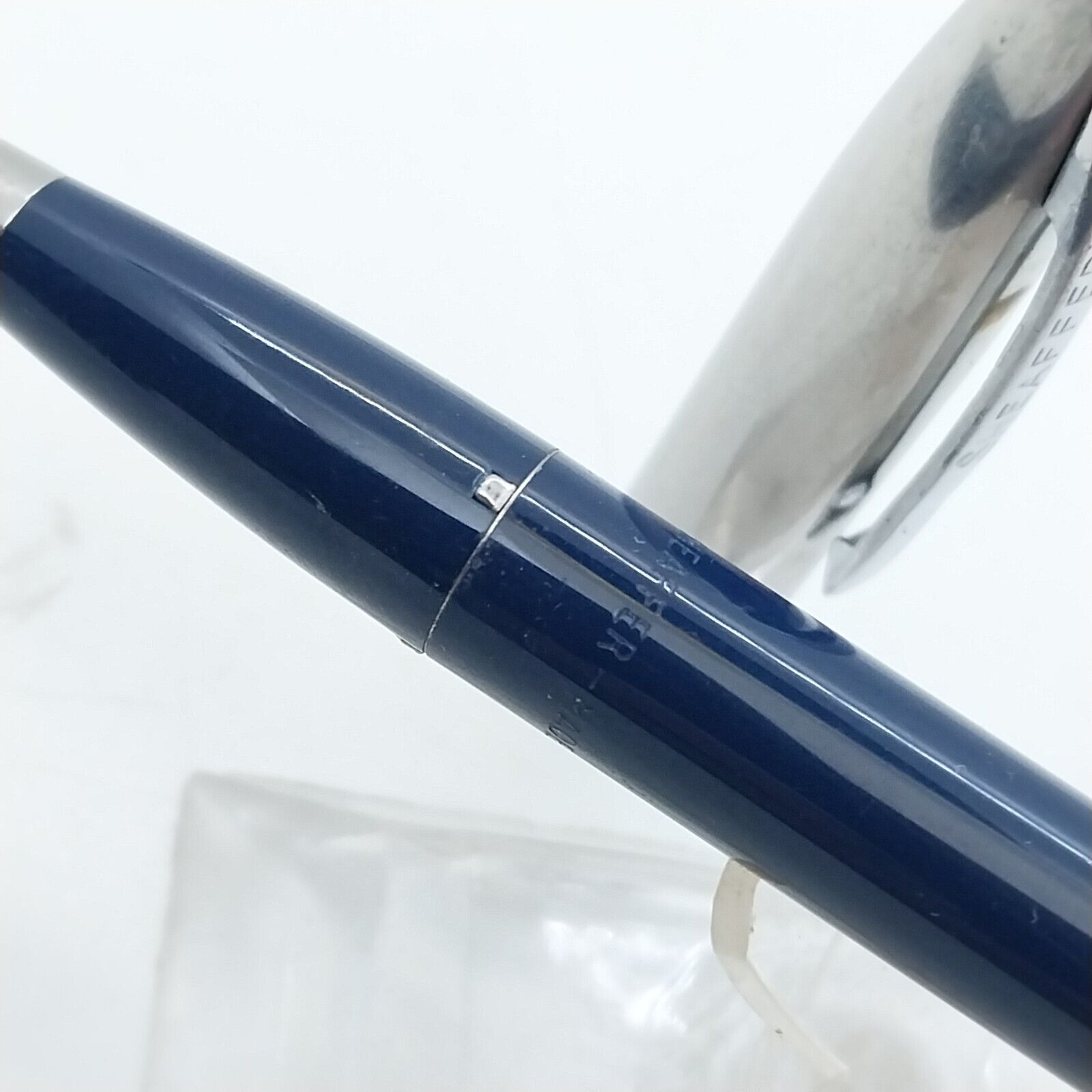 ⁦قلم حبر جاف إمبريال تاتش داون من شيفر مينت فينتاج، لون أزرق داكن، الولايات المتحدة الأمريكية رقم 11517⁩ - الصورة ⁦8⁩