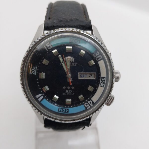 ⁦ساعة أورينت العتيقة 694670 kd King Diver، 21J، يوم/تاريخ 42 مم، اليابان رقم 11482⁩ - الصورة ⁦2⁩