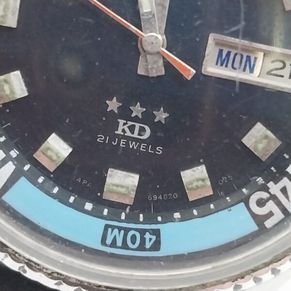 ⁦ساعة أورينت العتيقة 694670 kd King Diver، 21J، يوم/تاريخ 42 مم، اليابان رقم 11482⁩ - الصورة ⁦6⁩