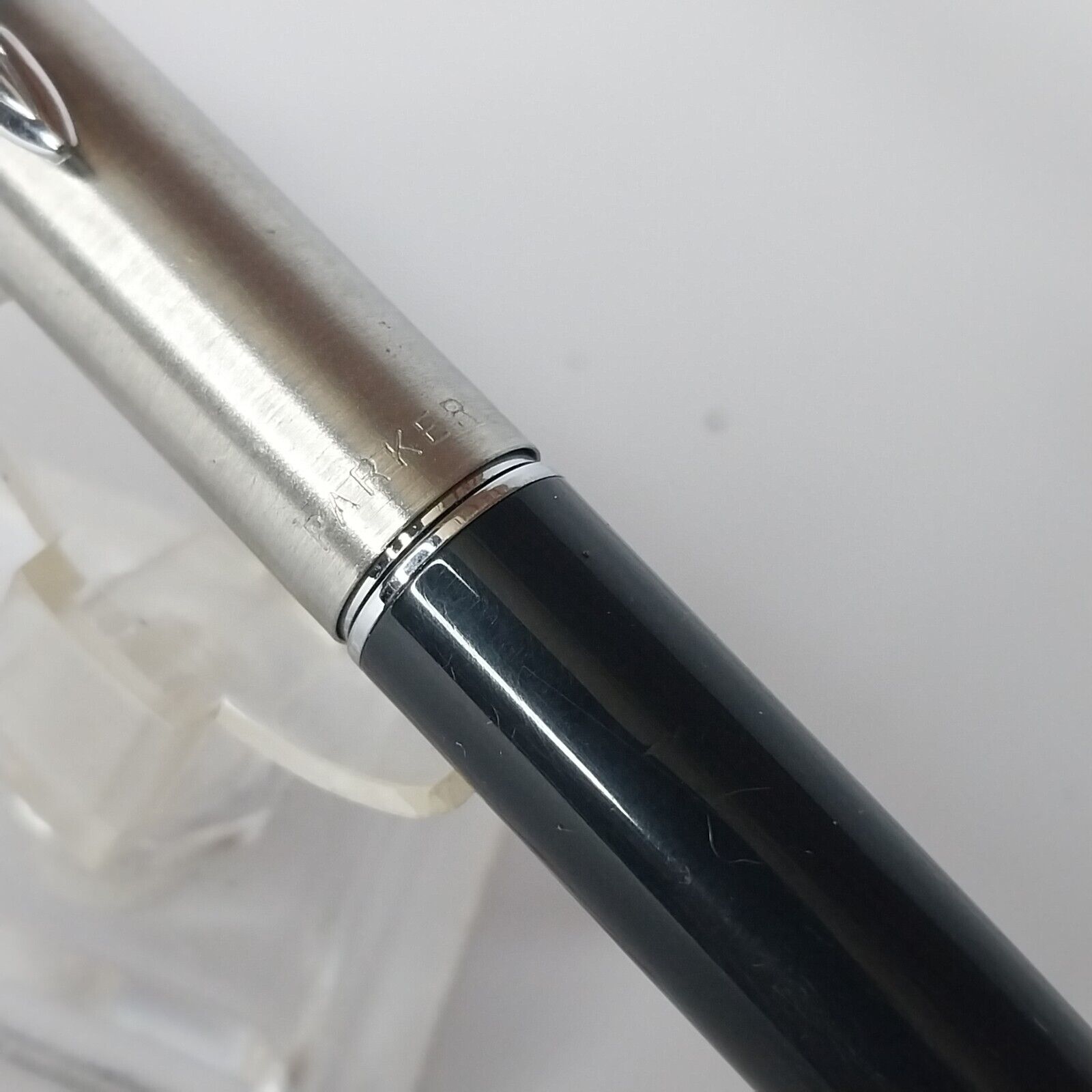 ⁦قلم حبر باركر 45 عتيق، الولايات المتحدة الأمريكية، رأس F، لون أسود، رقم 11488⁩ - الصورة ⁦11⁩