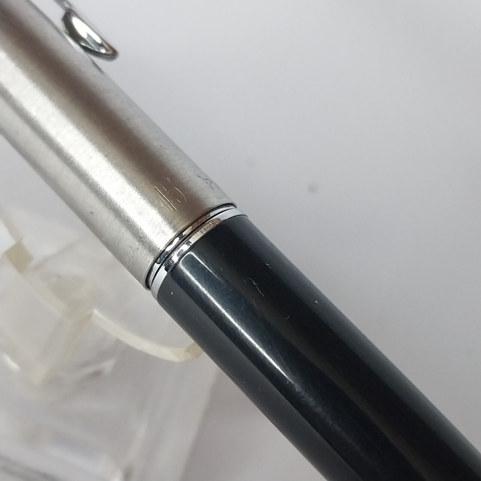 ⁦قلم حبر باركر 45 عتيق، الولايات المتحدة الأمريكية، رأس F، لون أسود، رقم 11488⁩ - الصورة ⁦12⁩