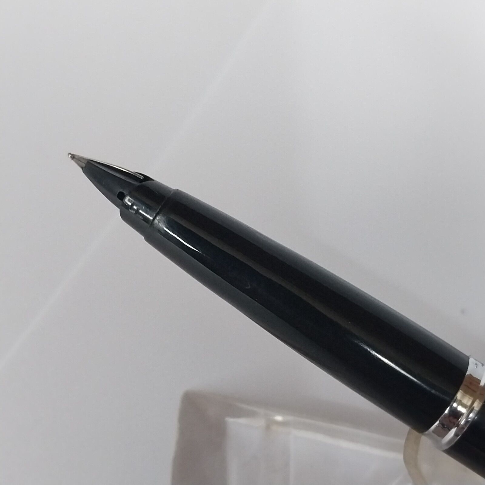 ⁦قلم حبر باركر 45 عتيق، الولايات المتحدة الأمريكية، رأس F، لون أسود، رقم 11488⁩ - الصورة ⁦6⁩