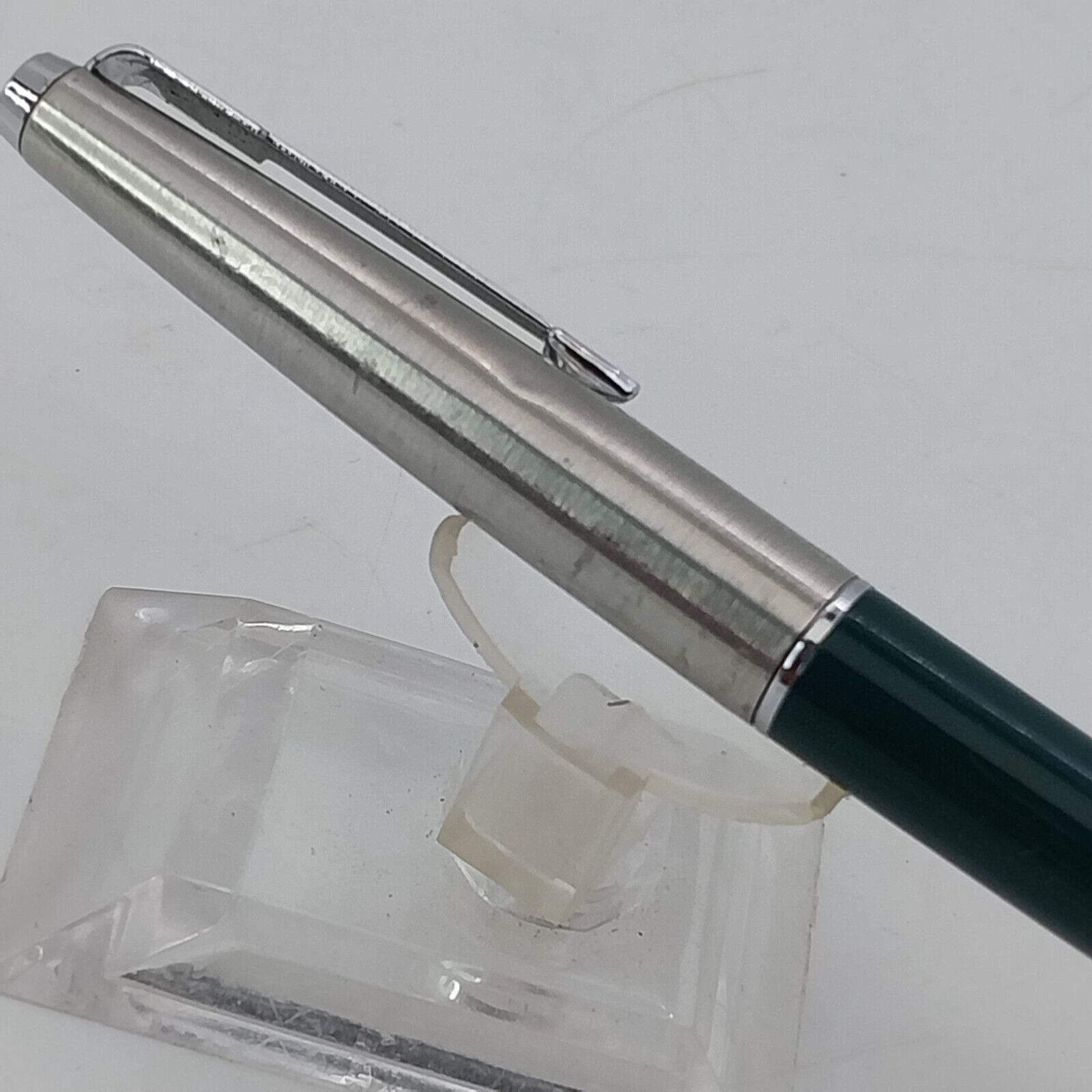 ⁦قلم حبر باركر 45 عتيق، الولايات المتحدة الأمريكية، رأس F، لون أخضر، رقم 11494⁩ - الصورة ⁦12⁩