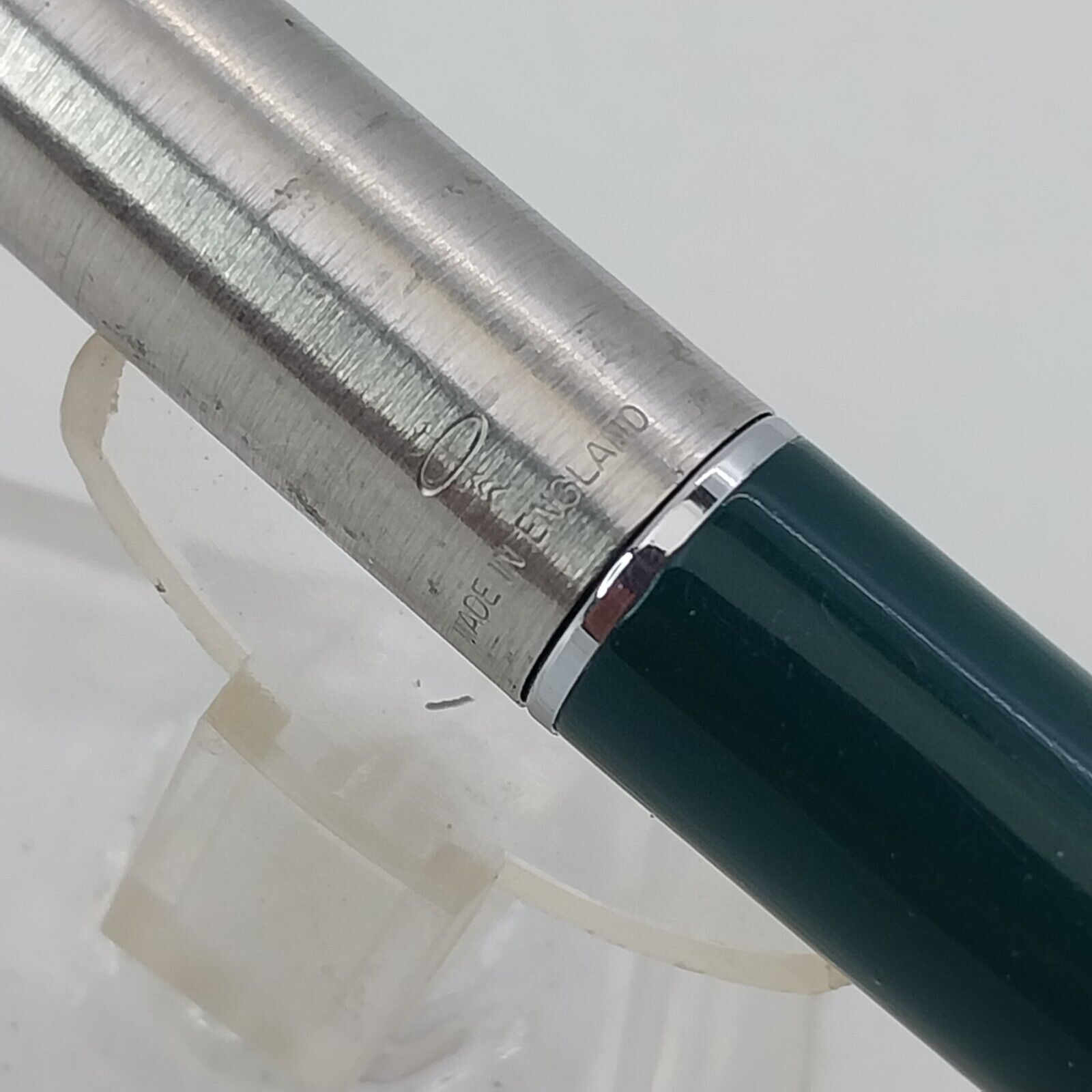 ⁦قلم حبر باركر 45 عتيق، الولايات المتحدة الأمريكية، رأس F، لون أخضر، رقم 11494⁩ - الصورة ⁦17⁩