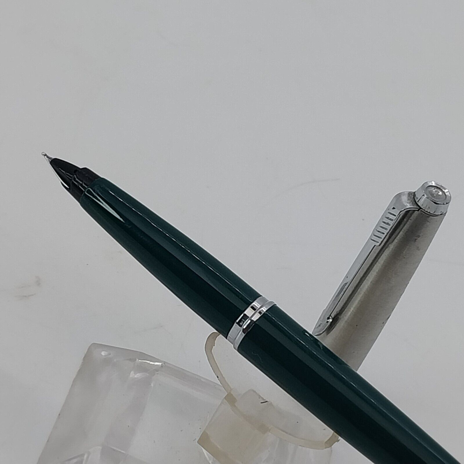 ⁦قلم حبر باركر 45 عتيق، الولايات المتحدة الأمريكية، رأس F، لون أخضر، رقم 11494⁩ - الصورة ⁦8⁩