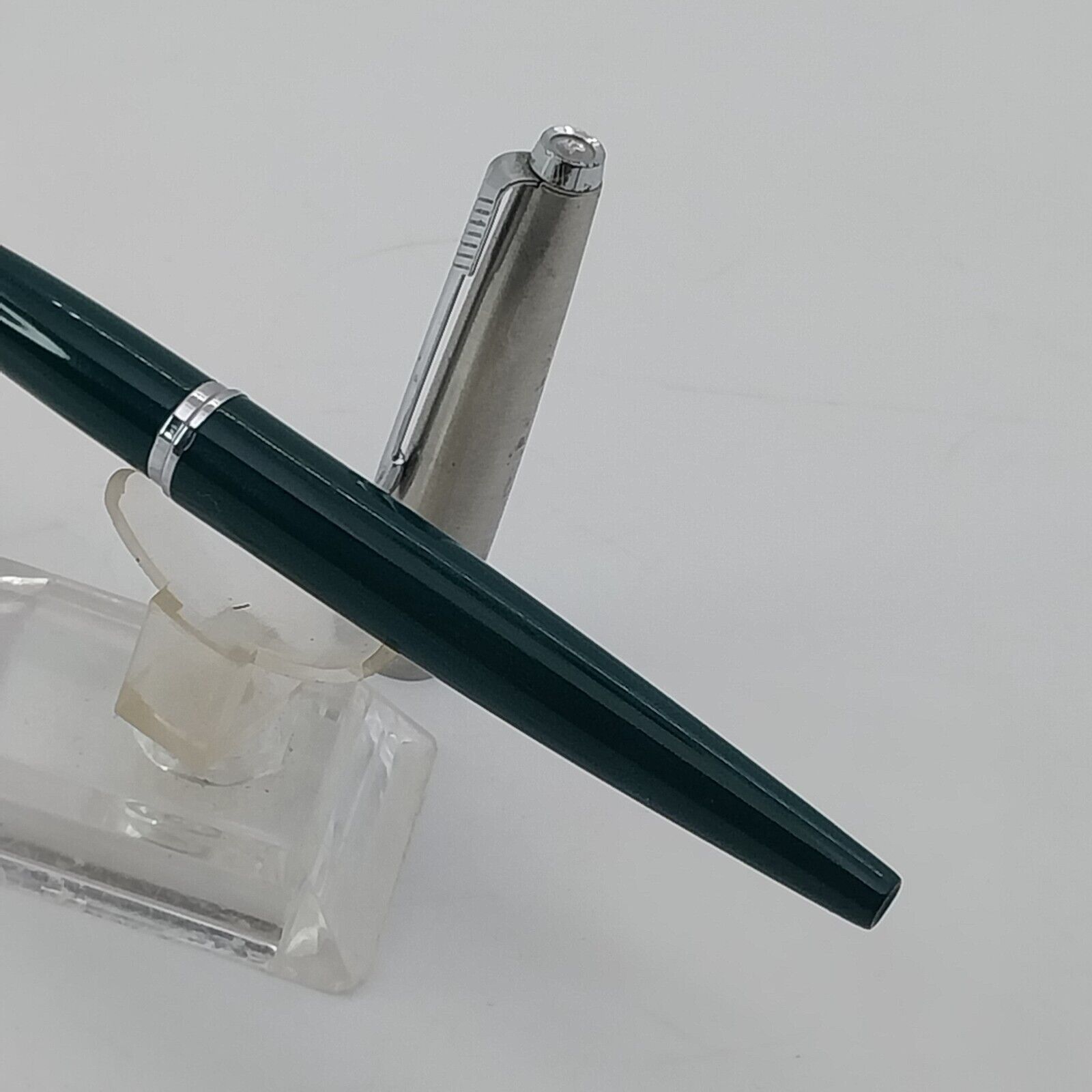 ⁦قلم حبر باركر 45 عتيق، الولايات المتحدة الأمريكية، رأس F، لون أخضر، رقم 11494⁩ - الصورة ⁦9⁩