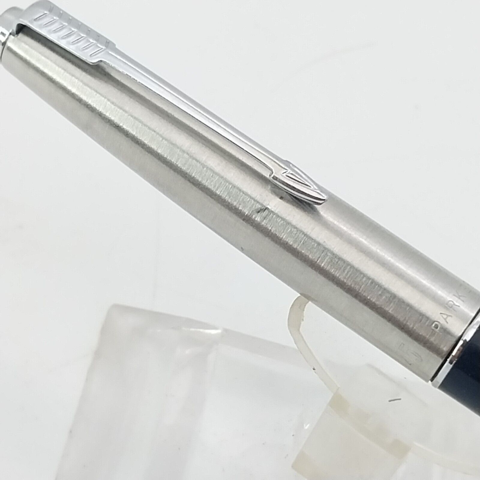 ⁦قلم حبر باركر 45 عتيق، الولايات المتحدة الأمريكية، رأس متوسط، لون أزرق داكن، رقم 11491⁩ - الصورة ⁦12⁩