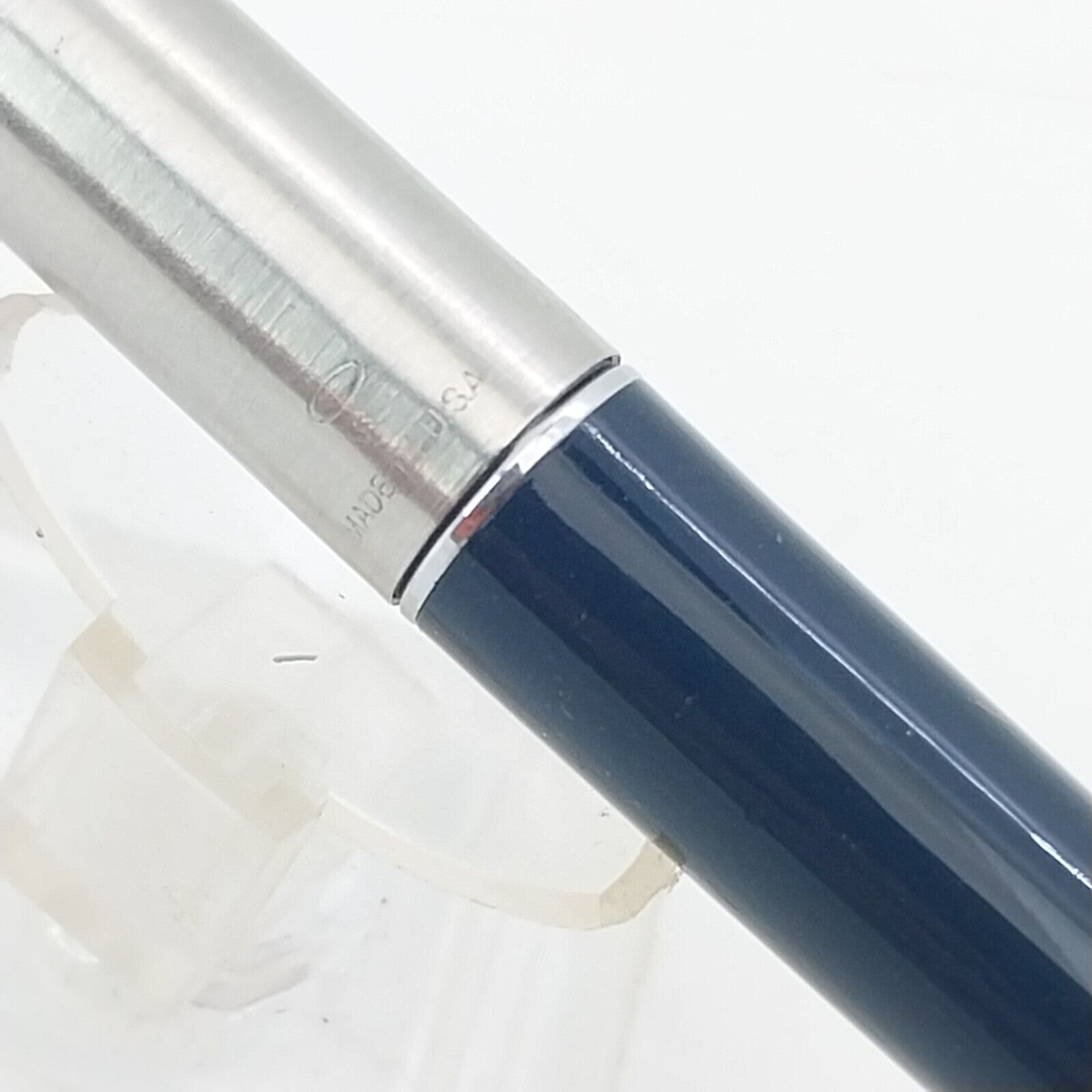 ⁦قلم حبر باركر 45 عتيق، الولايات المتحدة الأمريكية، رأس متوسط، لون أزرق داكن، رقم 11491⁩ - الصورة ⁦14⁩