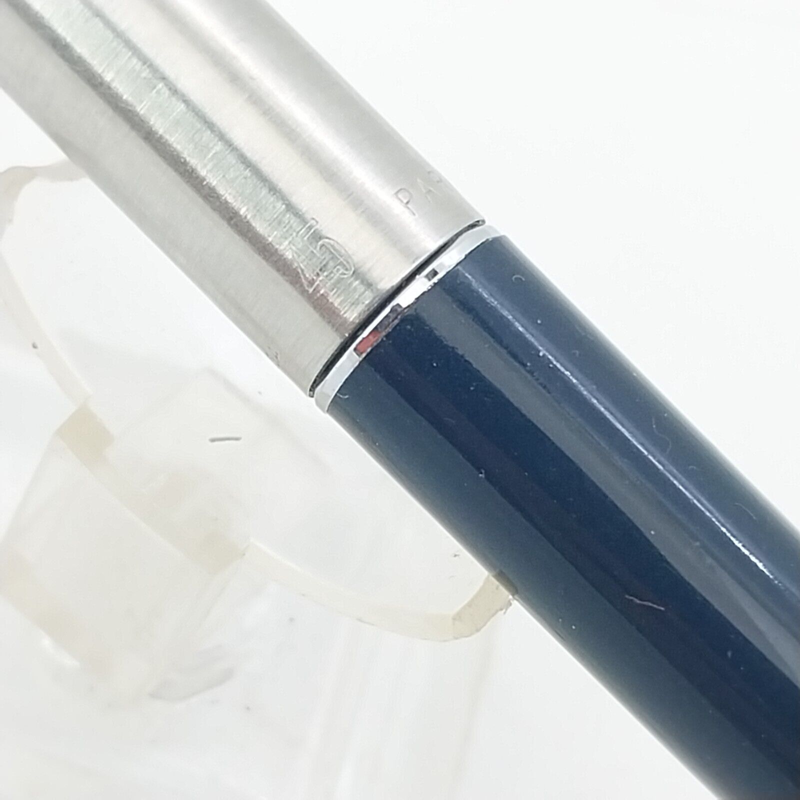 ⁦قلم حبر باركر 45 عتيق، الولايات المتحدة الأمريكية، رأس متوسط، لون أزرق داكن، رقم 11491⁩ - الصورة ⁦15⁩