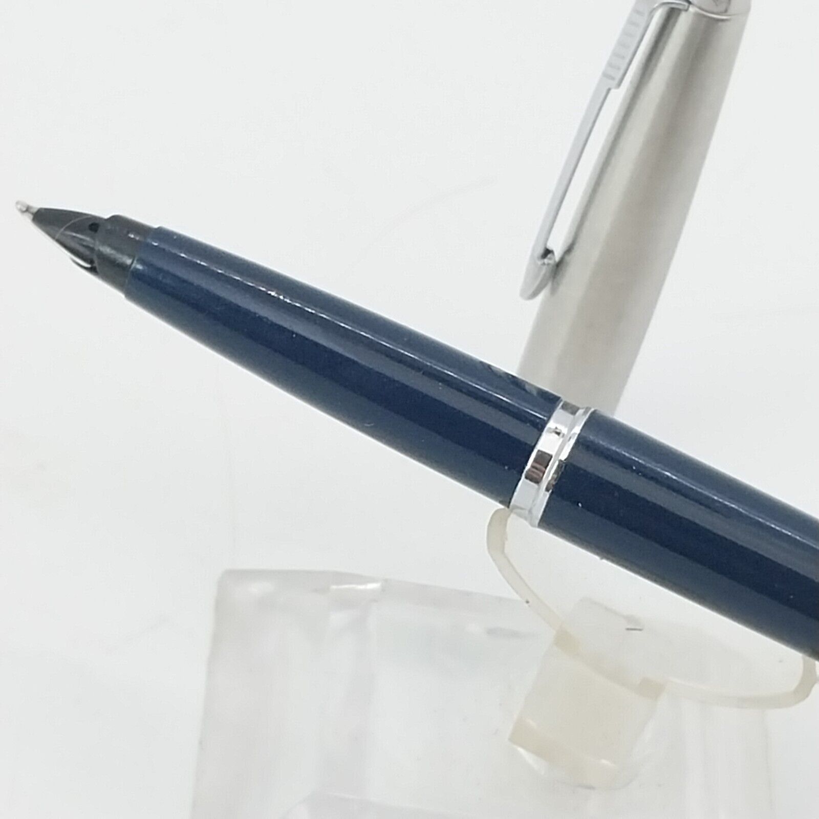 ⁦قلم حبر باركر 45 عتيق، الولايات المتحدة الأمريكية، رأس متوسط، لون أزرق داكن، رقم 11491⁩ - الصورة ⁦9⁩