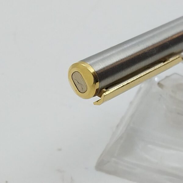 Vintage Parker Arrow Fountain Pen, IC=1984 England Chrome & Golden #11555 - Image 12