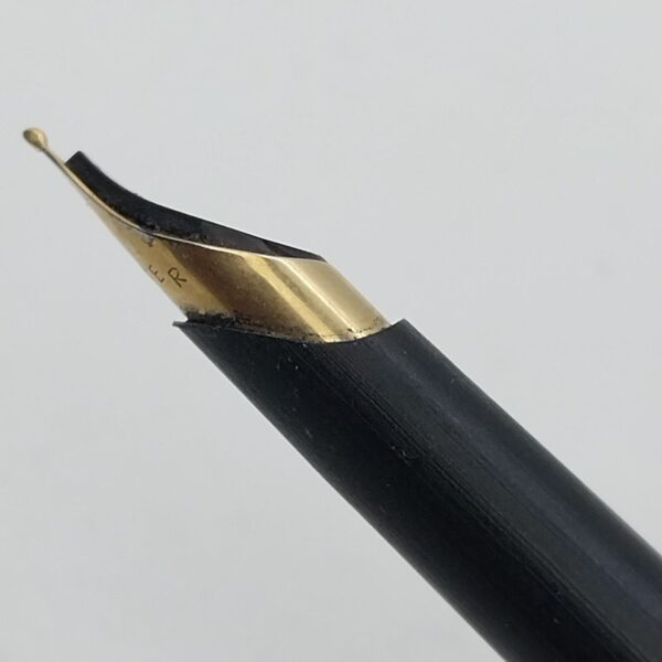 Vintage Parker Arrow Fountain Pen, IC=1984 England Chrome & Golden #11555 - Image 5
