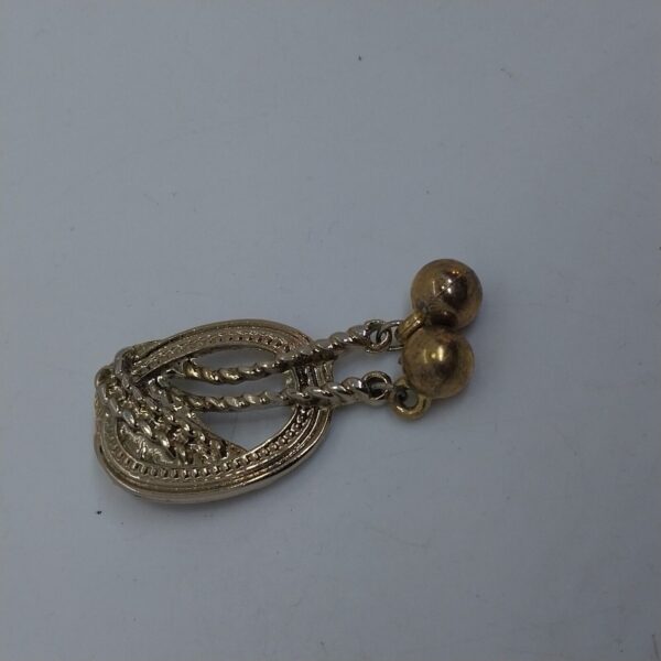 Vintage Pin Brooch , Gold Tone 1.9" long - Image 2