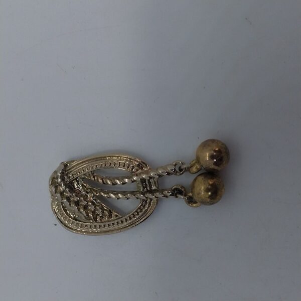 Vintage Pin Brooch , Gold Tone 1.9" long - Image 3