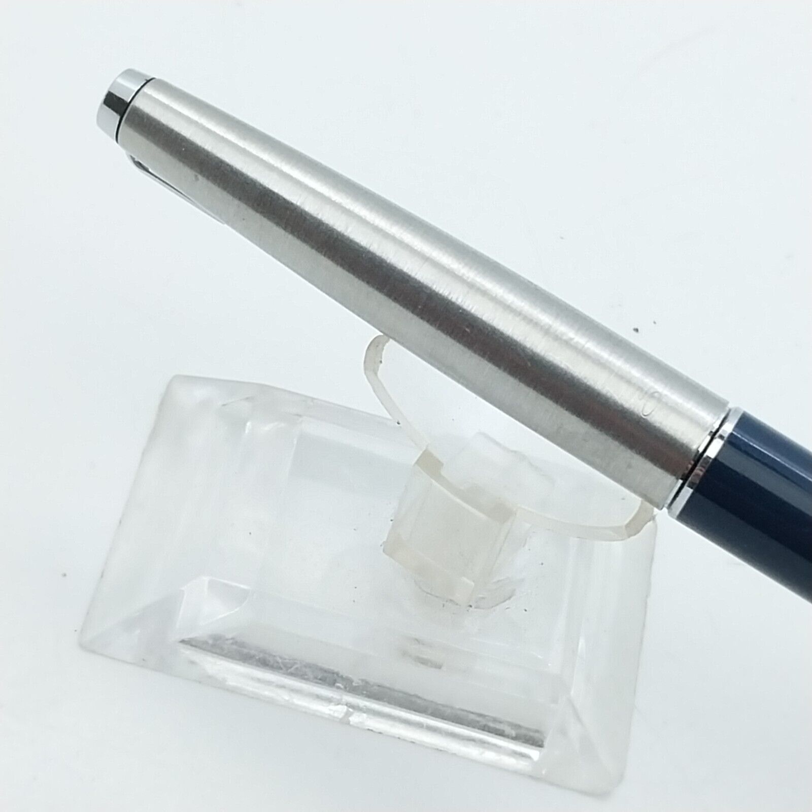 ⁦قلم حبر باركر 45 النادر، بحالة ممتازة، رأس متوسط، لون كحلي، الولايات المتحدة الأمريكية رقم 11531⁩ - الصورة ⁦14⁩