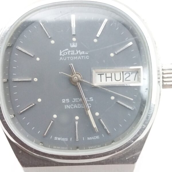 Vintage Rare Automatic Kotana incabloc 25Jewels ,Day/Date ,Swiss #11327 - Image 3