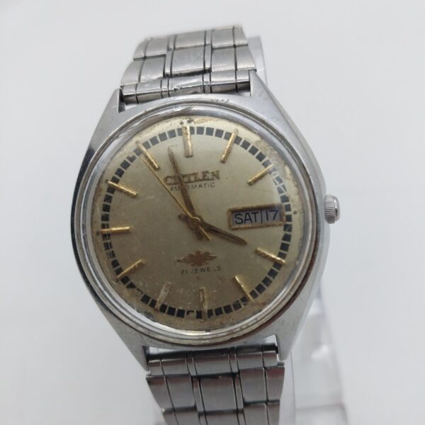 ⁦ساعة Citizen Eagle 8200 العتيقة النادرة، أوتوماتيكية، مرصعة بـ 21 جوهرة، يابانية، مقاس 35 مم، رقم 11434⁩ - الصورة ⁦2⁩